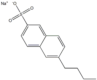 6-Butyl-2-naphthalenesulfonic acid sodium salt Struktur