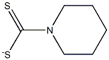 Piperidine-1-dithiocarboxylic acid anion Struktur