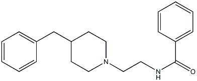 N-[2-(4-Benzyl-1-piperidinyl)ethyl]benzamide Struktur