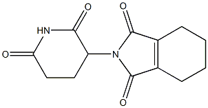 3,4,5,6-Tetrahydro-N-(2,6-dioxo-3-piperidyl)phthalimide Struktur