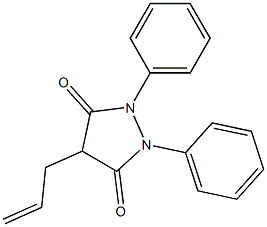 4-Allyl-1,2-diphenyl-3,5-pyrazolidinedione Struktur