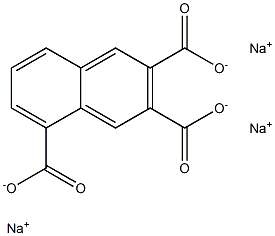 2,3,5-Naphthalenetricarboxylic acid trisodium salt Struktur