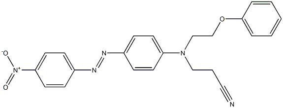 3-[p-(p-Nitrophenylazo)-N-(2-phenoxyethyl)anilino]propionitrile Struktur