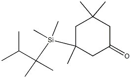 3-[Dimethyl(1,1,2-trimethylpropyl)silyl]-3,5,5-trimethylcyclohexan-1-one Struktur