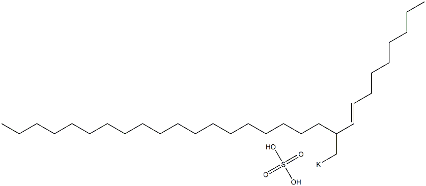 Sulfuric acid 2-(1-nonenyl)henicosyl=potassium ester salt Struktur