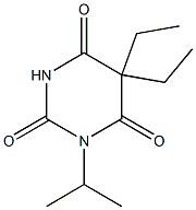 5,5-Diethyl-1-isopropylbarbituric acid Struktur