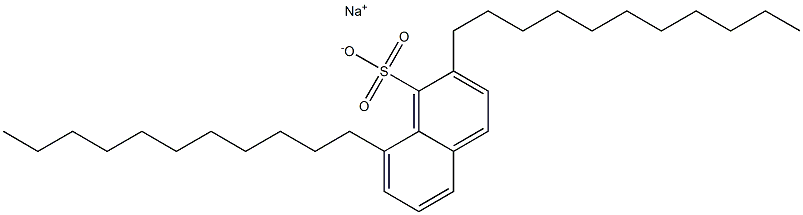 2,8-Diundecyl-1-naphthalenesulfonic acid sodium salt Struktur