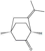 (1S,4R)-4-Methyl-6-(1-methylethylidene)bicyclo[2.2.2]octan-2-one Struktur