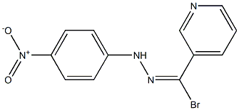 1-(3-Pyridylbromomethylene)-2-(4-nitrophenyl)hydrazine Struktur