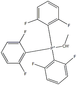 1-Tri(2,6-difluorophenyl)phosphonioethan-1-ide Struktur