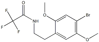 N-[2-(4-Bromo-2,5-dimethoxyphenyl)ethyl]-2,2,2-trifluoroacetamide Struktur