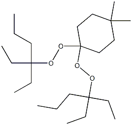 4,4-Dimethyl-1,1-bis(1,1-diethylbutylperoxy)cyclohexane Struktur