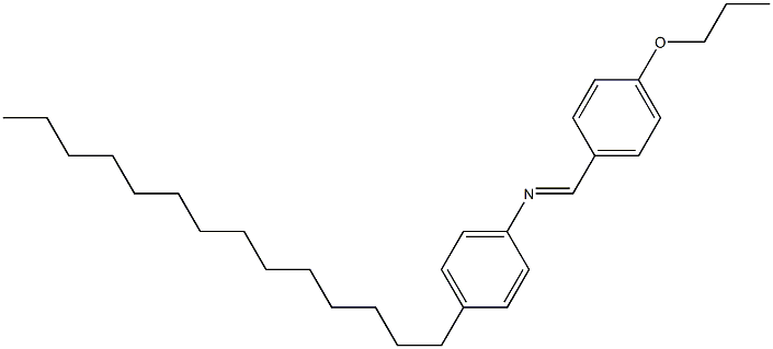 N-(4-Propoxybenzylidene)-4-tetradecylaniline Struktur