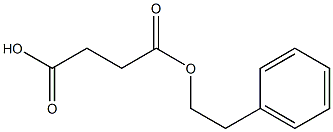 Succinic acid 1-phenethyl ester Struktur