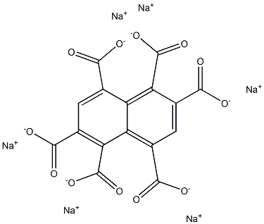 1,2,4,5,6,8-Naphthalenehexacarboxylic acid hexasodium salt Struktur