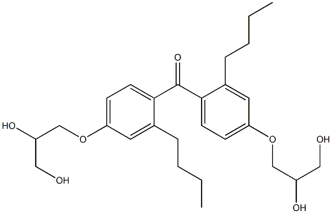 Butyl[4-(2,3-dihydroxypropoxy)phenyl] ketone Struktur