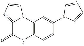 8-(1H-Imidazol-1-yl)imidazo[1,2-a]quinoxalin-4(5H)-one Struktur