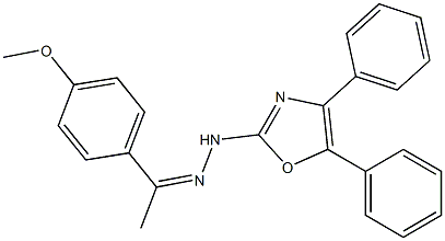 4'-Methoxyacetophenone (4,5-diphenyloxazol-2-yl)hydrazone Struktur