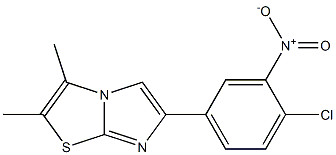 2,3-Dimethyl-6-(4-chloro-3-nitrophenyl)imidazo[2,1-b]thiazole Struktur