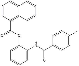 1-Naphthoic acid 2-(4-methylbenzoylamino)phenyl ester Struktur