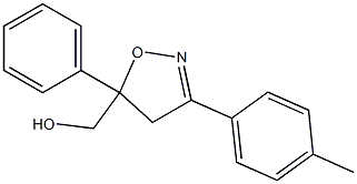 3-(4-Methylphenyl)-5-phenyl-4,5-dihydroisoxazole-5-methanol Struktur