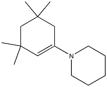 1-(3,3,5,5-Tetramethyl-1-cyclohexenyl)piperidine Struktur