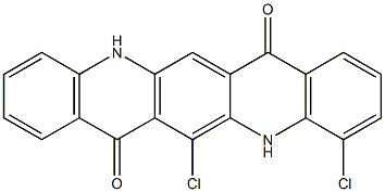 4,6-Dichloro-5,12-dihydroquino[2,3-b]acridine-7,14-dione Struktur