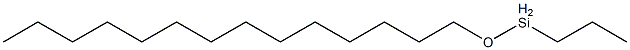 Propyl(tetradecyloxy)silane Struktur