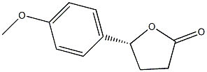 (4R)-4-Hydroxy-4-(4-methoxyphenyl)butanoic acid lactone Struktur