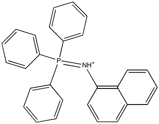 (1-Naphtyl)(triphenylphosphoranylidene)aminium Struktur