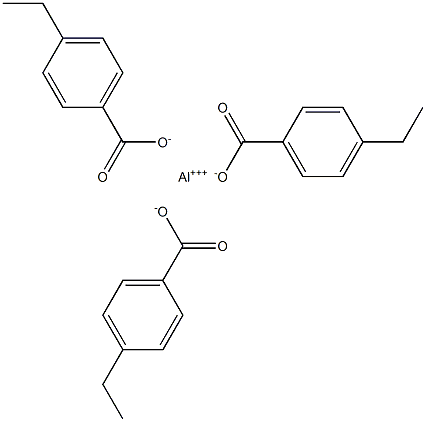 Tris(4-ethylbenzoic acid)aluminum salt Struktur