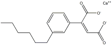 2-(3-Hexylphenyl)maleic acid calcium salt Struktur