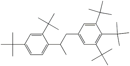 1-(3,4,5-Tri-tert-butylphenyl)-2-(2,4-di-tert-butylphenyl)propane Struktur