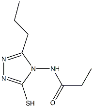 4-Propionylamino-3-propyl-4H-1,2,4-triazole-5-thiol Struktur