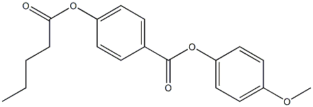 p-Pentanoyloxybenzoic acid p-methoxyphenyl ester Struktur