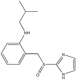 N-Isobutyl-2-[(1H-imidazol-2-yl)sulfinylmethyl]benzenamine Struktur