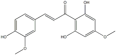 2',4,6'-Trihydroxy-3,4'-dimethoxychalcone Struktur