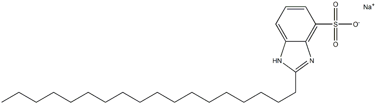 2-Stearyl-sulfobenzimidazole sodium salt Struktur