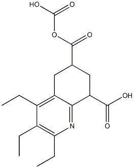 5,6,7,8-Tetrahydroquinoline-6,6,8-tricarboxylic acid triethyl ester Struktur