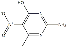 2-Amino-4-methyl-5-nitro-6-hydroxypyrimidine Struktur