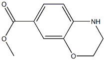 Methyl 3,4-dihydro-2H-1,4-benzoxazine-7-carboxylate Struktur