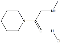 2-(Methylamino)-1-(1-piperidinyl)-1-ethanonehydrochloride Struktur