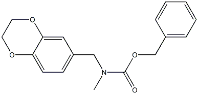 benzyl ((2,3-dihydrobenzo[b][1,4]dioxin-6-yl)methyl)(methyl)carbamate Struktur