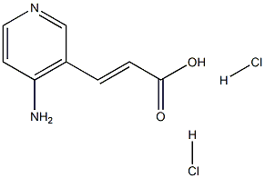 3-(4-Amino-3-pyridyl)acrylic acid dihydrochloride Struktur