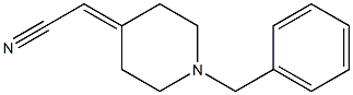 2-(1-Benzyl-4-piperidinylidene)acetonitrile Struktur