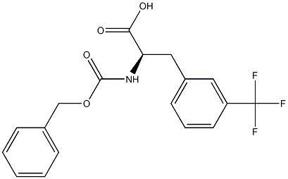 Cbz-3-Trifluoromethyl-D-Phenylalanine Struktur