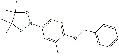 2-(benzyloxy)-3-fluoro-5-(4,4,5,5-tetramethyl-1,3,2-dioxaborolan-2-yl)pyridine Struktur