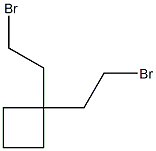 1,1-Bis(2-bromoethyl)cyclobutane Struktur