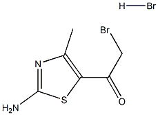 1-(2-amino-4-methylthiazol-5-yl)-2-bromoethanone hydrobromide Struktur