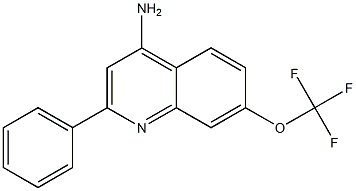 4-Amino-2-phenyl-7-trifluoromethoxyquinoline Struktur